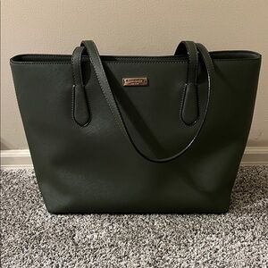 Kate Spade Dark Green Tote Bag